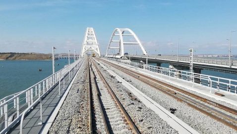 Закончено строительство ж/д части Крымского моста