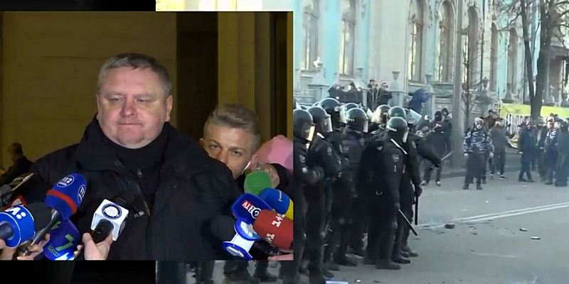 Крищенко рассказал, какие травмы получили полицейские возле Рады