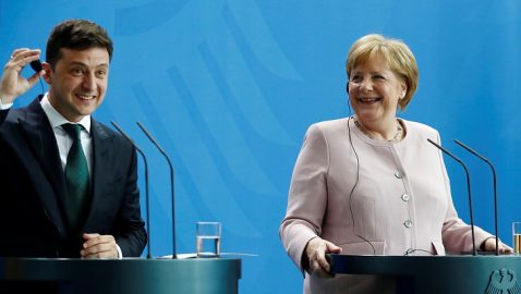Завершилась встреча Зеленского с Меркель