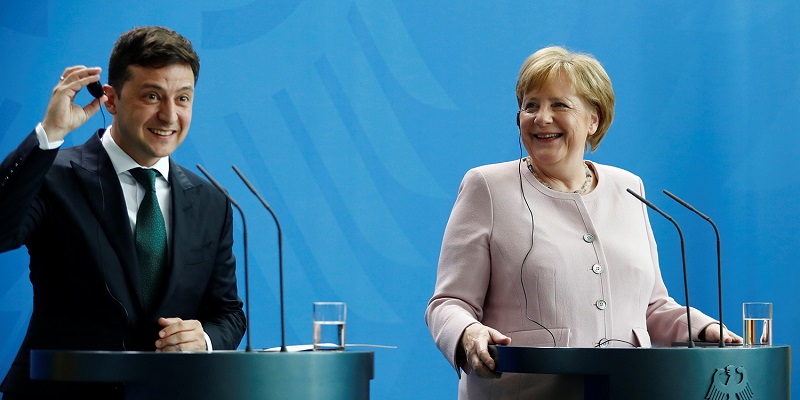 Завершилась встреча Зеленского с Меркель