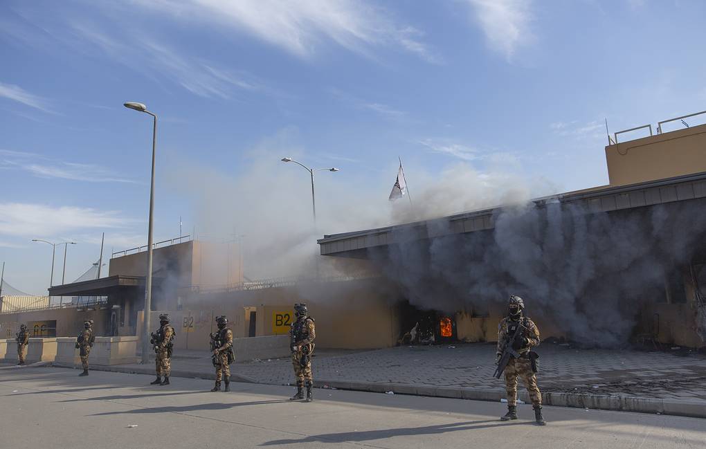 В Багдаде посольство США обстреляли ракетами