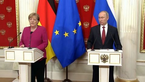 Переговоры Путина и Меркель продолжались четыре часа: основные тезисы встречи