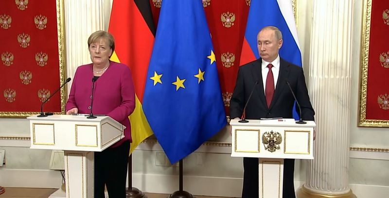 Переговоры Путина и Меркель продолжались четыре часа: основные тезисы встречи