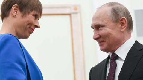 Президент Эстонии получила новогоднее поздравление от Путина