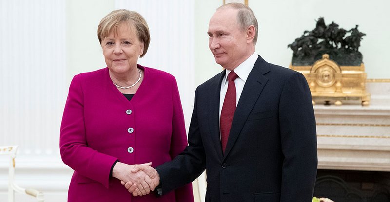Меркель сообщила, что с нетерпением ждала переговоров с Путиным