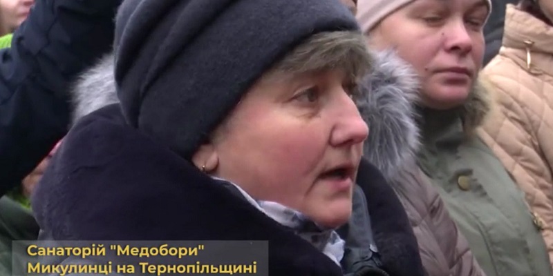 Митингующая на Тернопольщине предложила поселить эвакуированных в зоне ЧАЭС