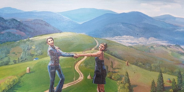 Черновол нарисовала картину о Карпатах