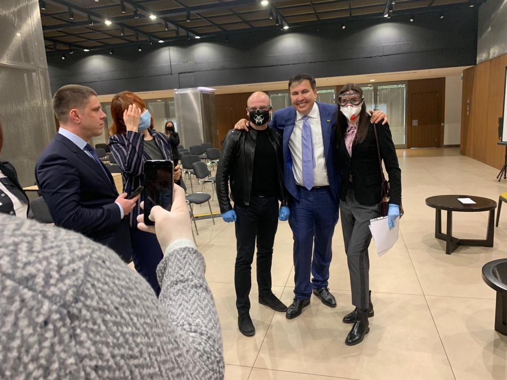 Саакашвили оценил встречу с депутатами из «Слуги народа»