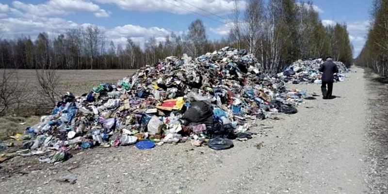 В Житомирскую область подбросили 100 тонн львовского мусора