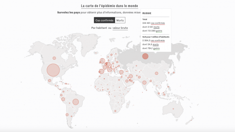 Le Monde опубликовала карту с российским Крымом, но потом ее заменила