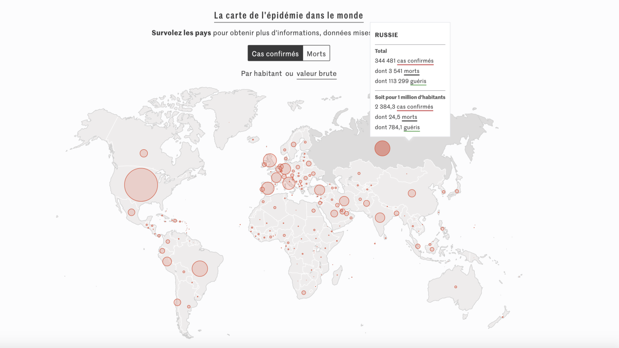Le Monde опубликовала карту с российским Крымом, но потом ее заменила