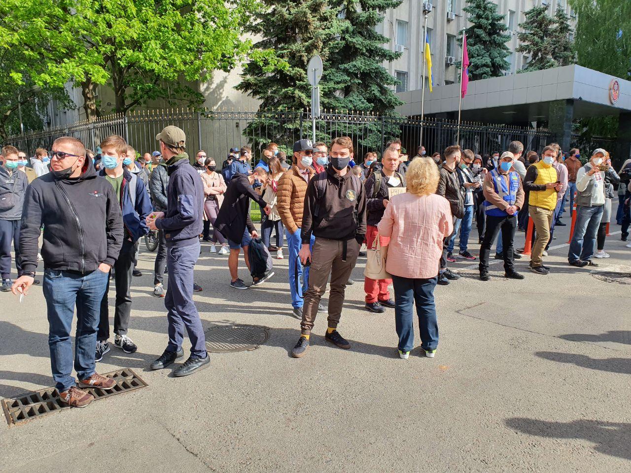 Возле СБУ собрался митинг в поддержку Стерненко - 4 - изображение