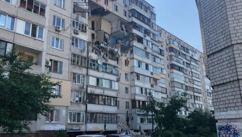 В Киеве из-за взрыва обрушилась многоэтажка