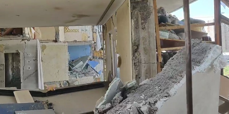 Взрыв дома в Киеве: появилось видео изнутри