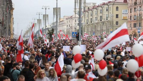 В Минске проходит масштабный митинг против Лукашенко