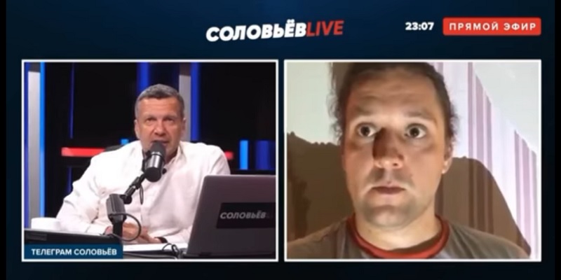 Работник БелАЗа показал Соловьеву гениталии в прямом эфире (видео)