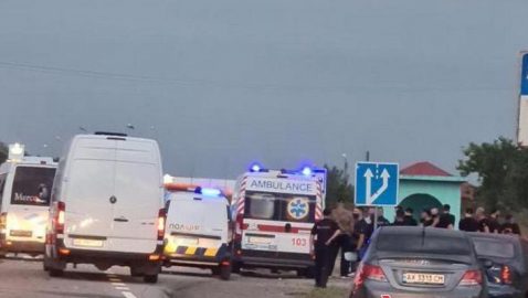 В сети появилось видео с места расстрела автобуса ОПЗЖ под Харьковом