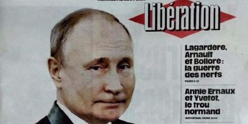 Французская газета поместила на обложку Путина в образе Джеймса Бонда с вакциной от COVID-19