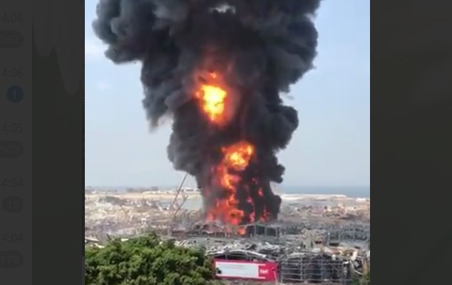 В порту Бейрута произошел новый пожар