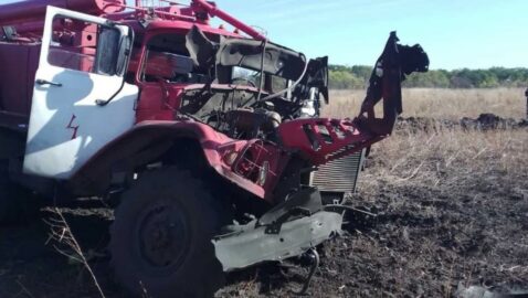 На Луганщине подорвалась пожарная машина: трое пострадавших