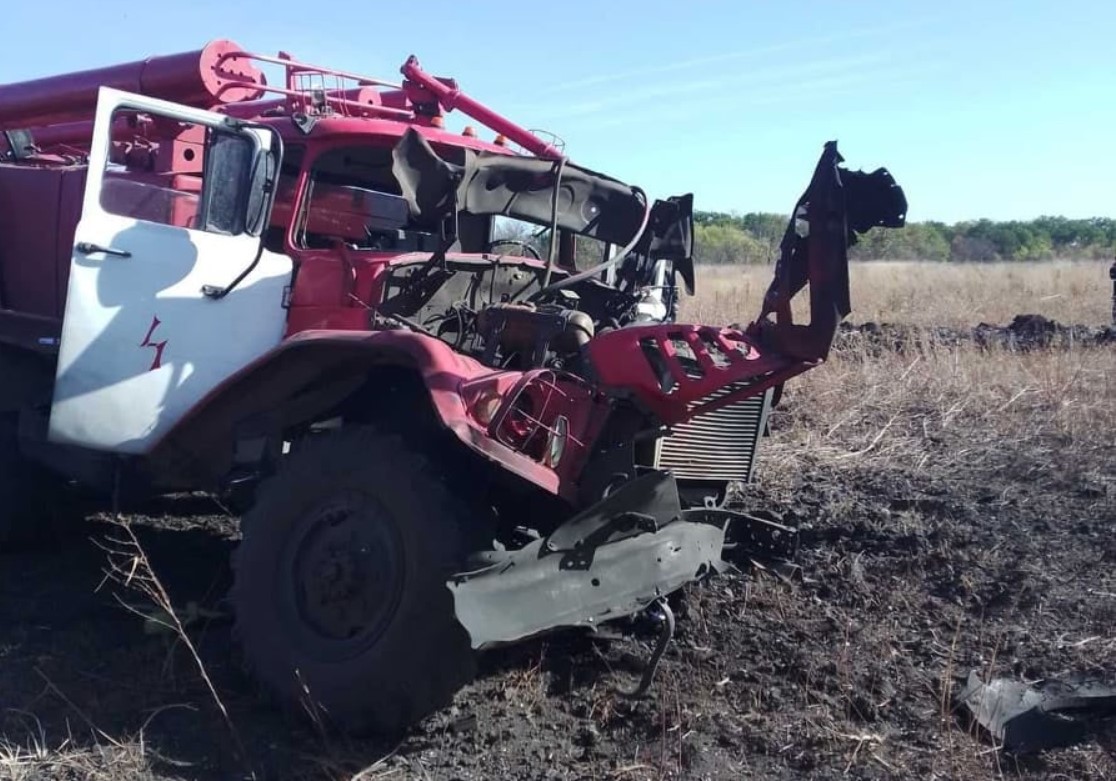На Луганщине подорвалась пожарная машина: трое пострадавших