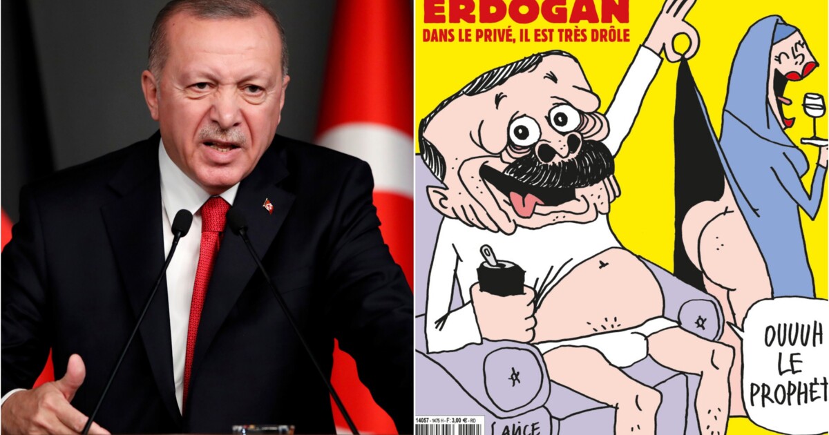 Эрдоган подал в суд на Charlie Hebdo за публикацию карикатуры