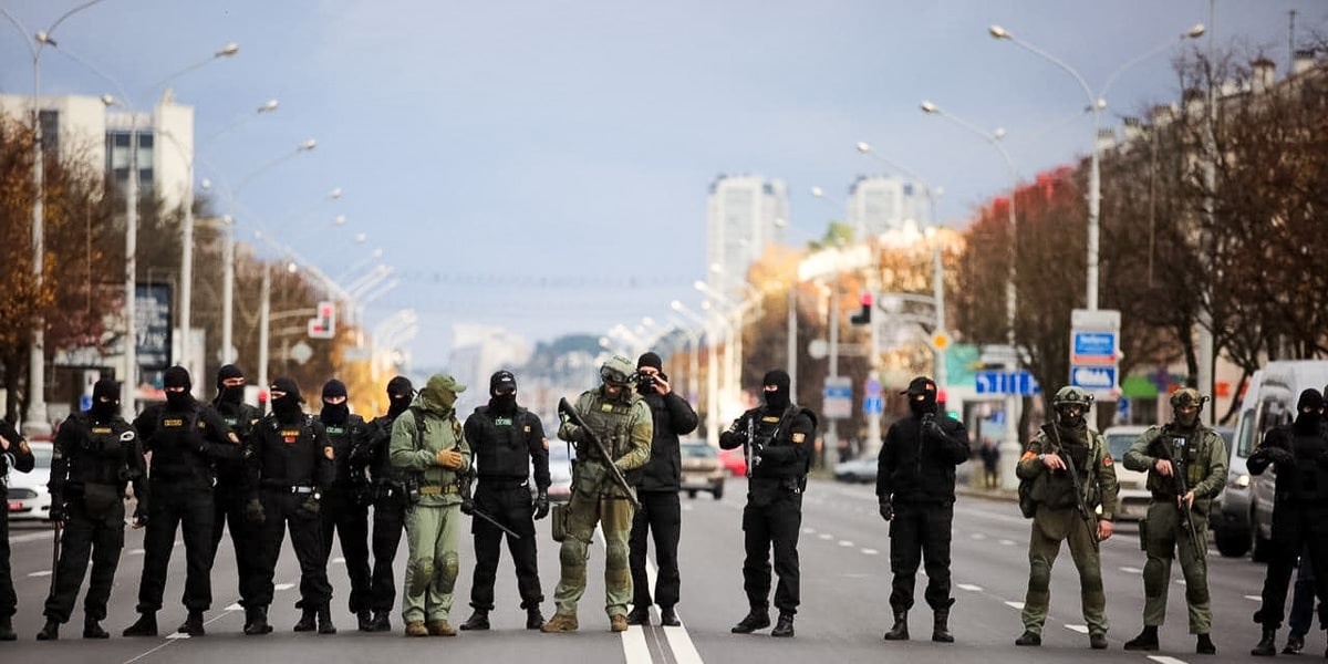 протесты в Минске