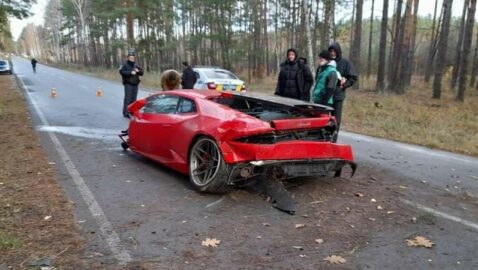 У Київській області під час зйомок розбили Lamborghini