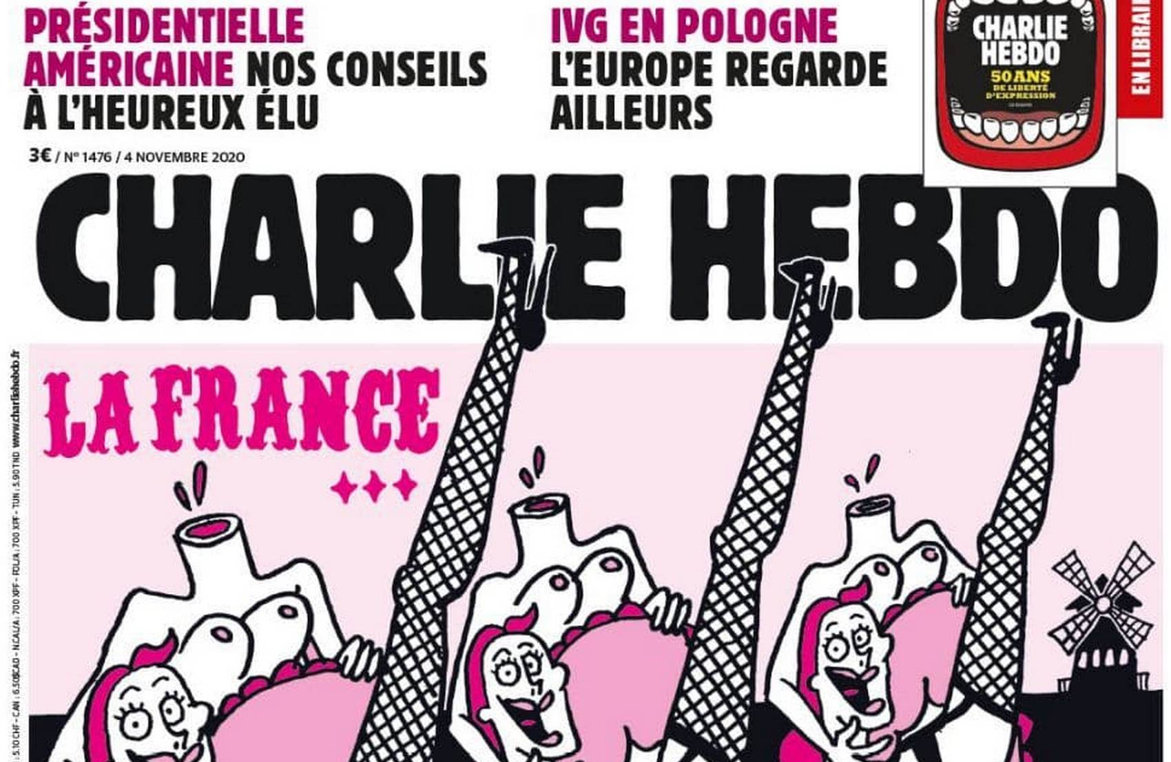 Charlie Hebdo посміявся над обезголовлюванням французів