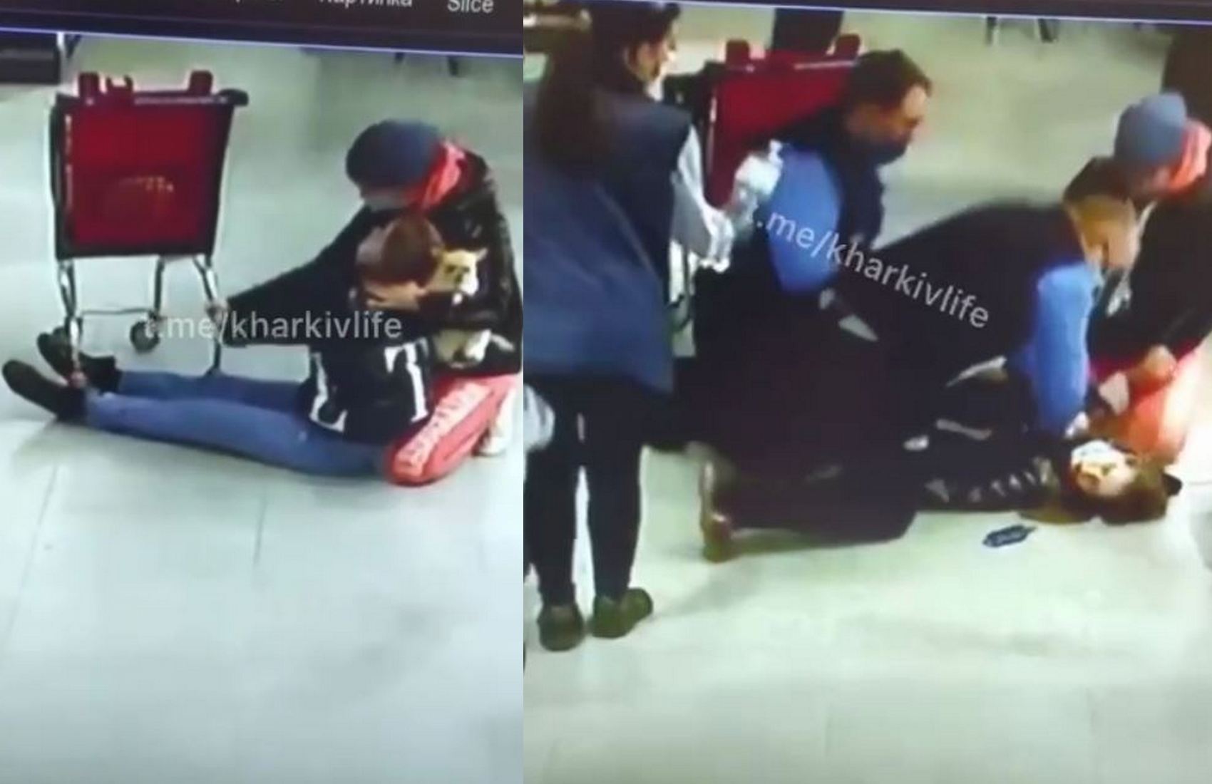 У Харкові охоронець супермаркету врятував дівчину від зупинки серця (відео)