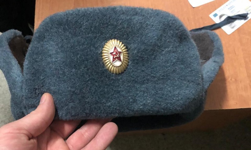 шапка-ушанка с символикой СССР