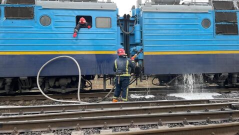 В Ровенской области на ходу загорелся поезд с пассажирами