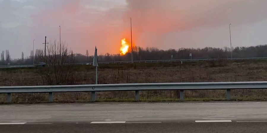 На Полтавщині пролунав потужний вибух на газопроводі (відео)