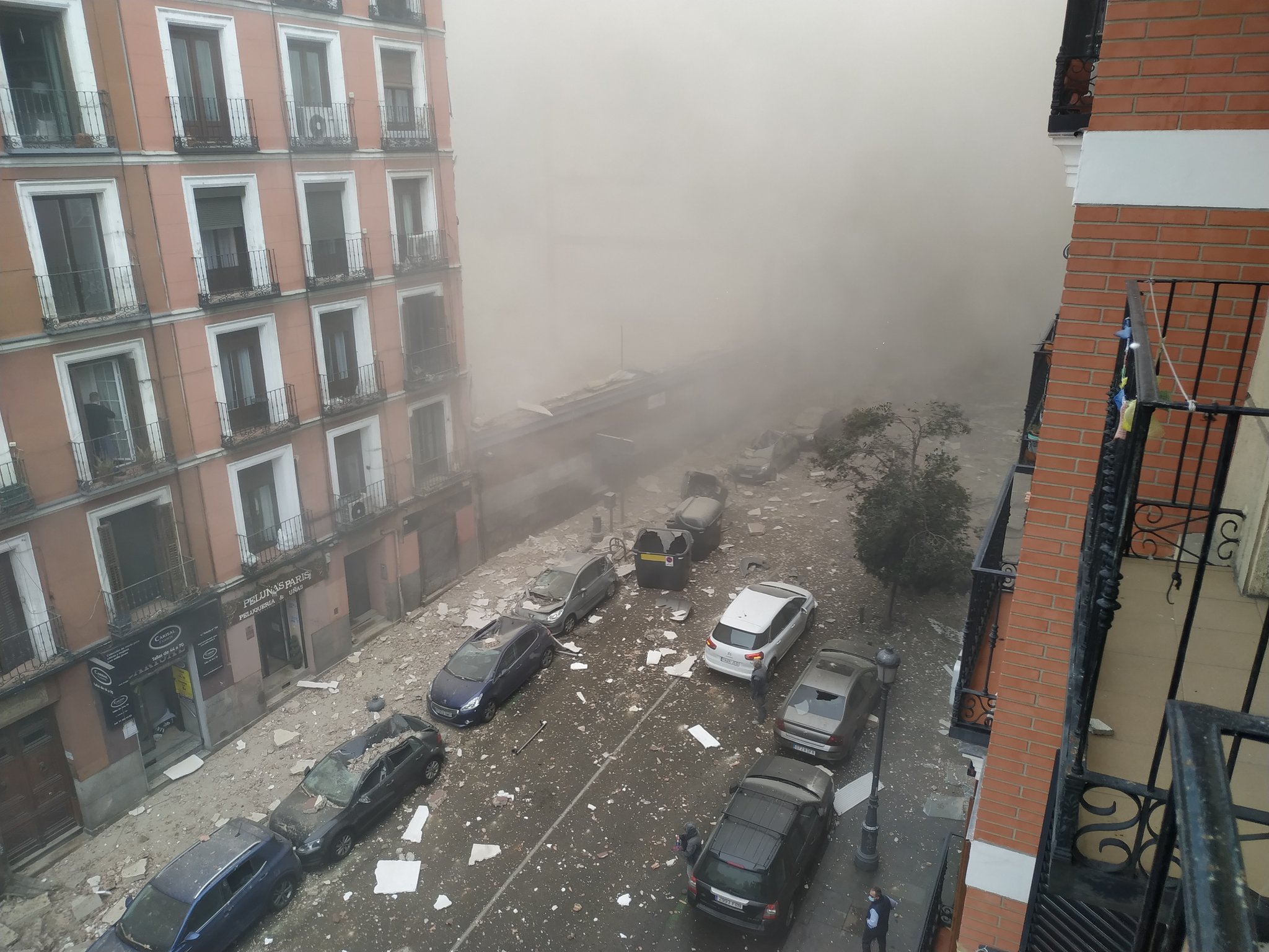 В центре Мадрида произошёл взрыв (видео)