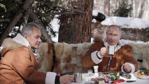 Путин с Шойгу провели выходные в Сибири (фото, видео)