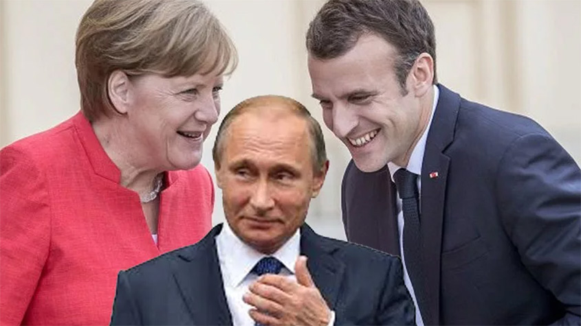 Путин, Меркель и Макрон договорились обсудить Донбасс без Зеленского