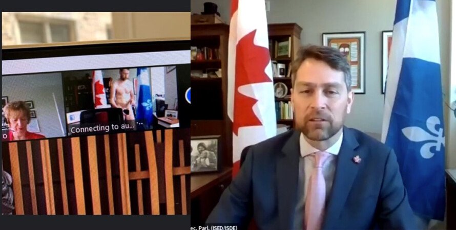 Канадский политик показался голым во время конференции в Zoom