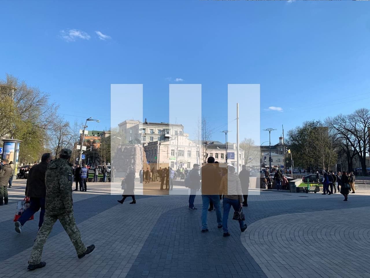 В центре Киева проходит марш в честь СС "Галичина"