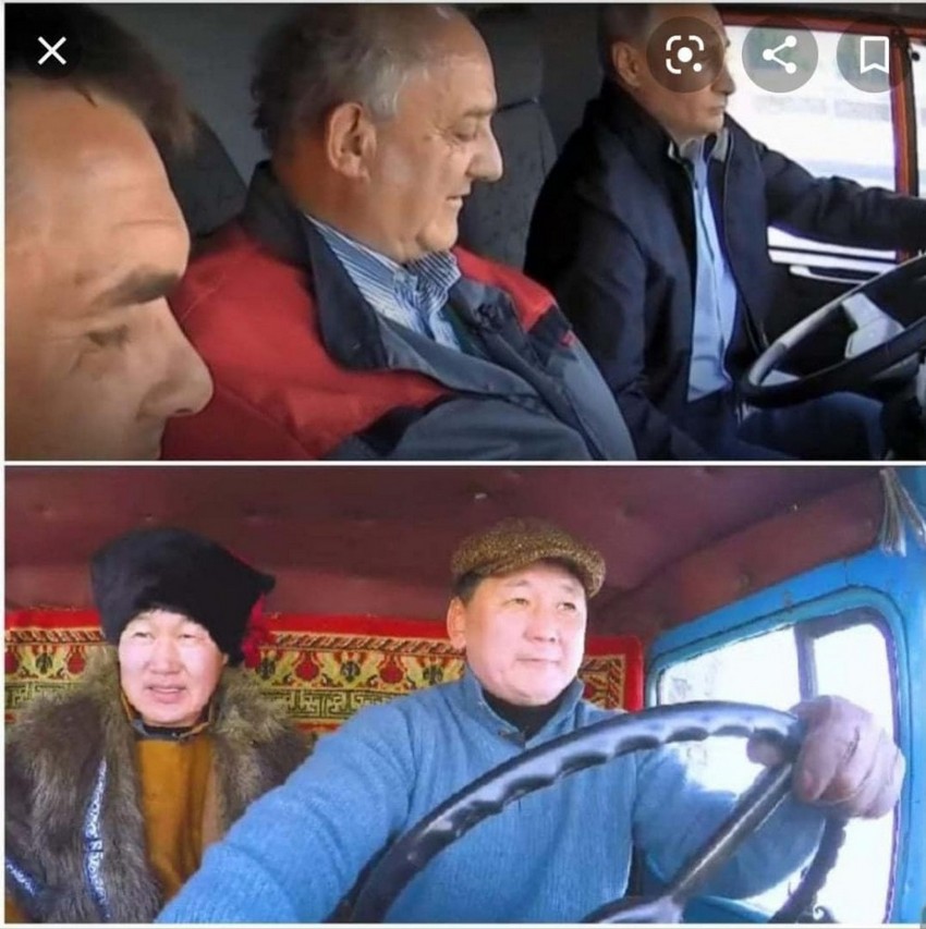Кандидат в президенты Монголии использует для пиара сюжеты известных снимков Путина (подборка фото) - 2 - изображение