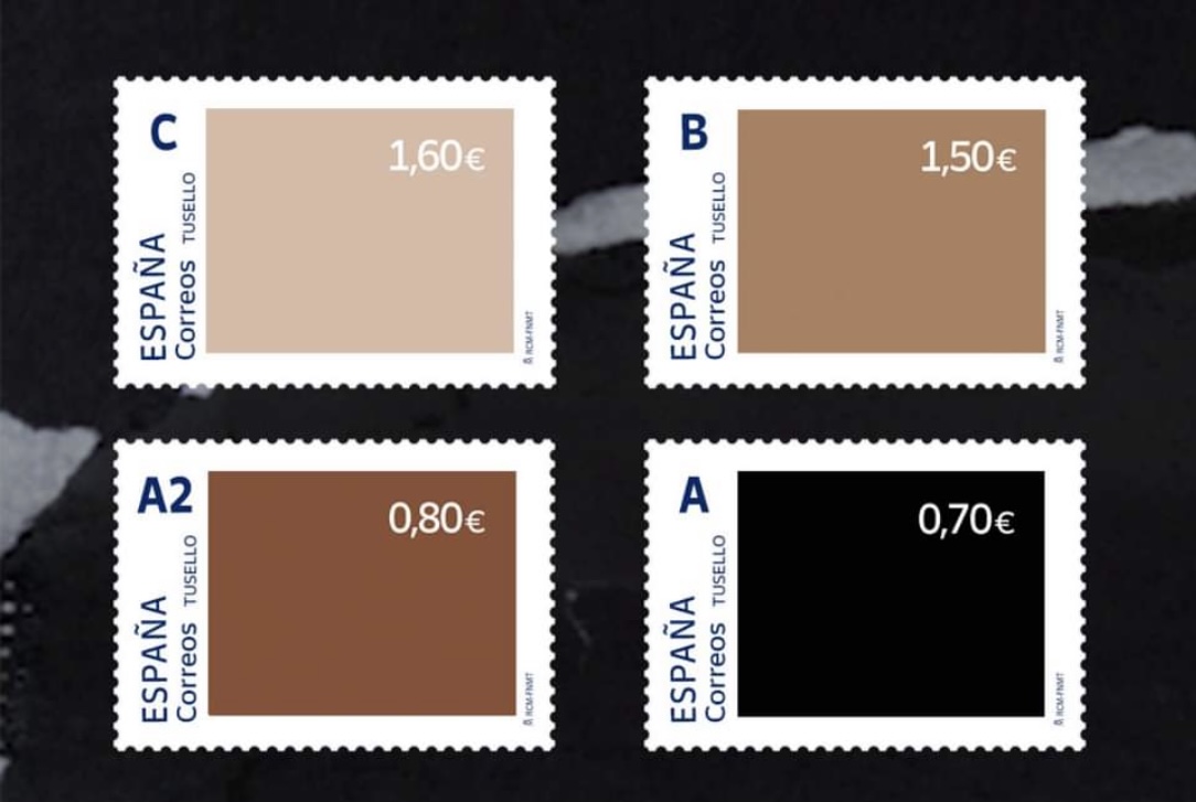 Испания выпустила «марки равенства» с цветами кожи, но светлые оказались самыми дорогими