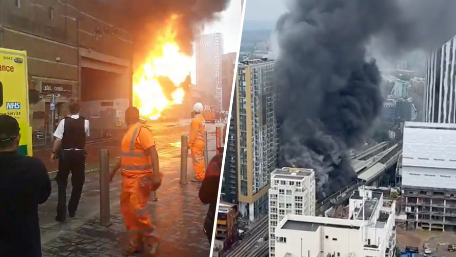 В центре Лондона произошел масштабный взрыв (видео)