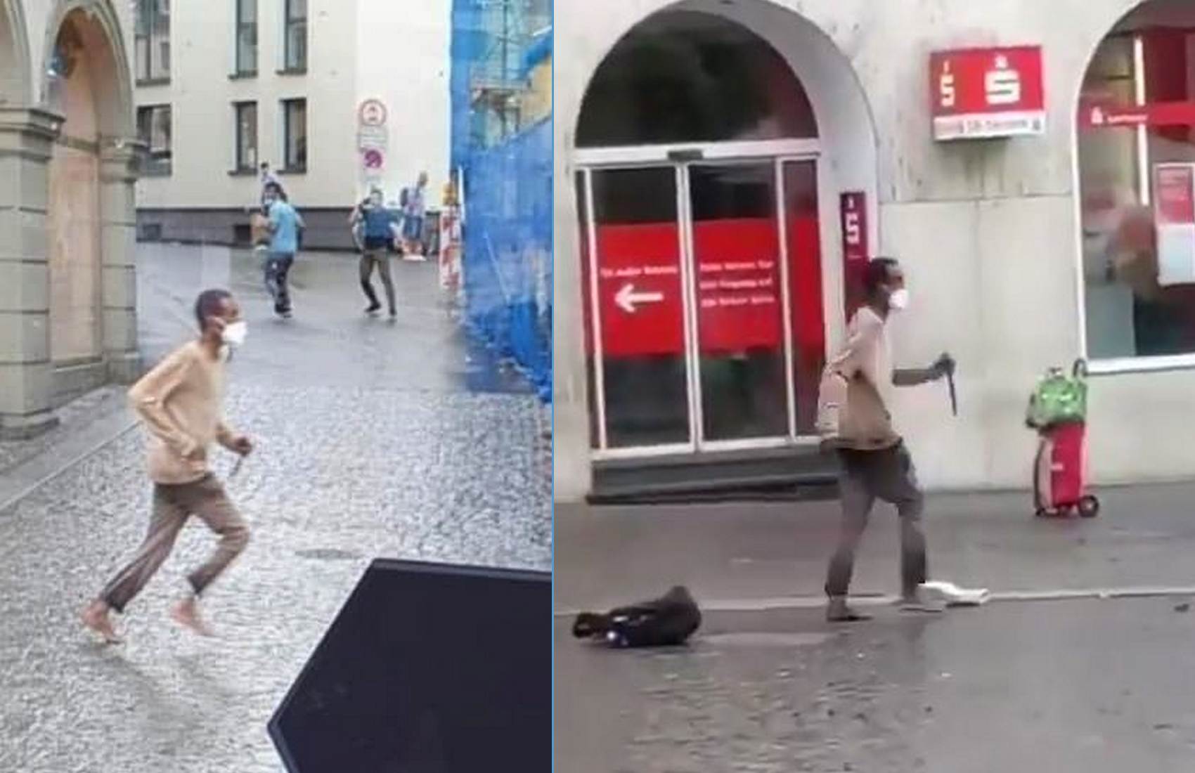В Вюрцбурге неизвестный с ножом нападал на прохожих: трое погибших (видео) — обновлено