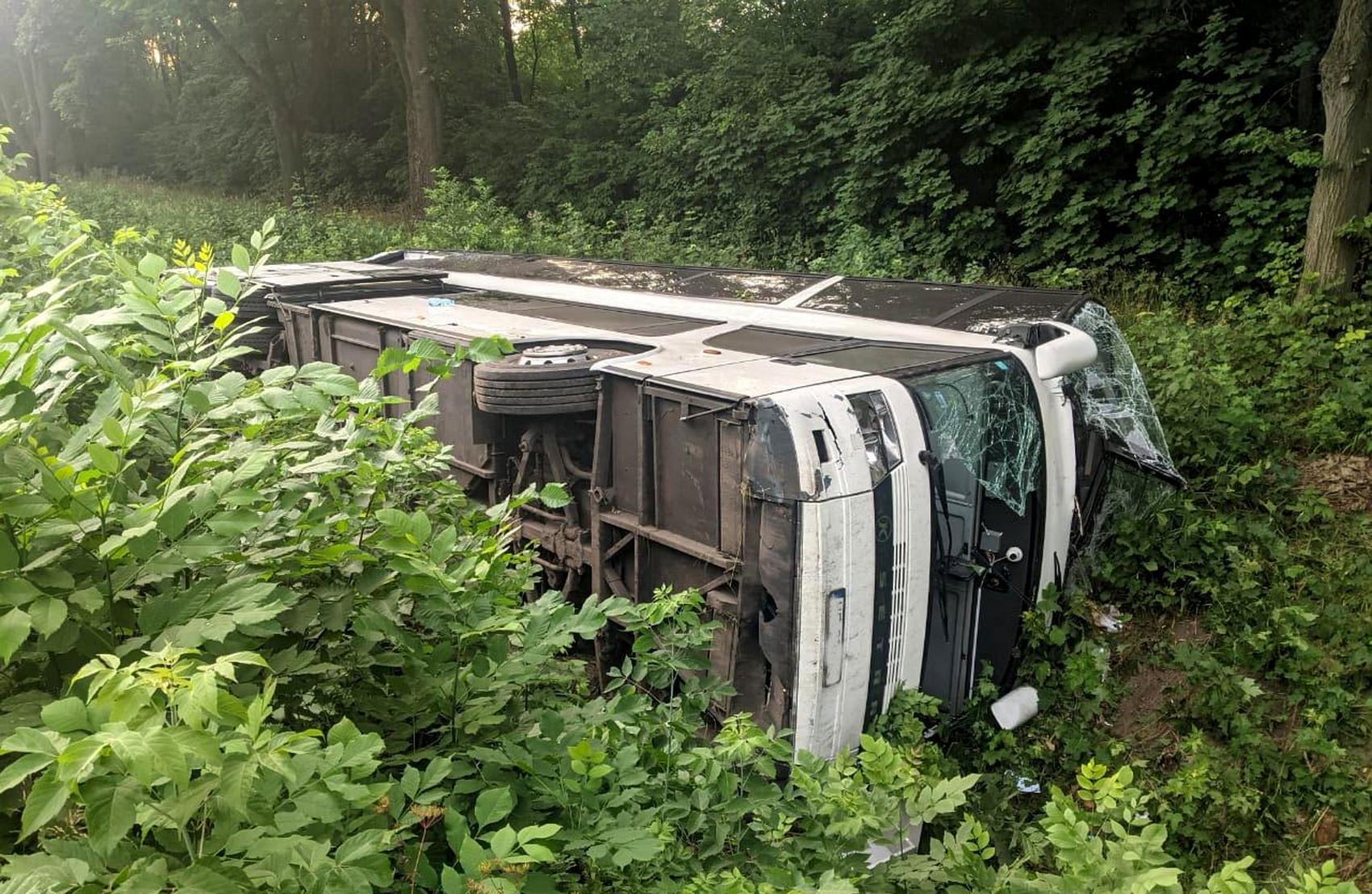 Стала известна причина ночной аварии автобуса Киев-Вроцлав