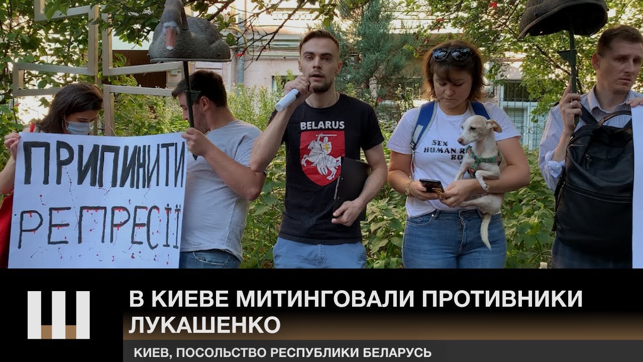 ГУСЬ ЗА БЕЛАРУСЬ: В Киеве митинговали противники Лукашенко