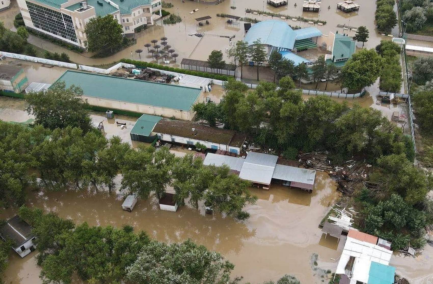 Появилось видео затоплений на Кубани