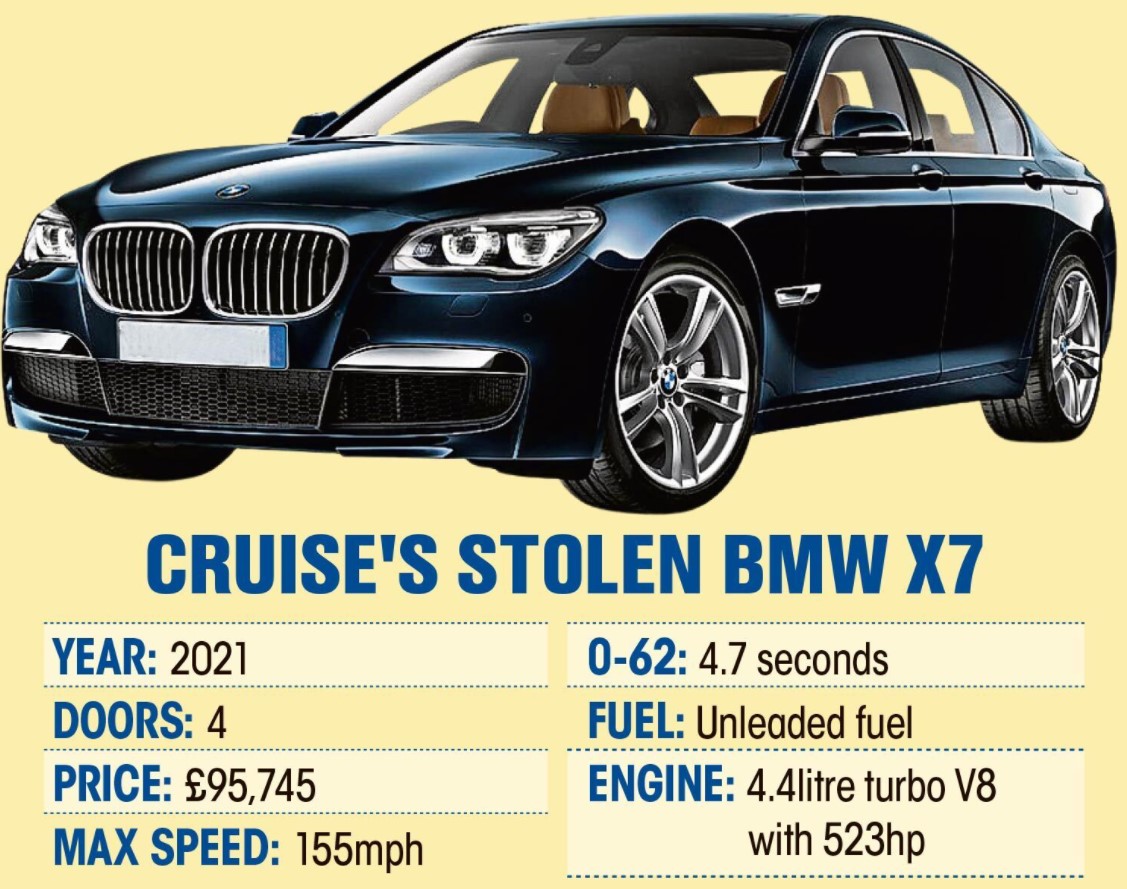 В Британии у Тома Круза угнали BMW с дорогими вещами - 1 - изображение