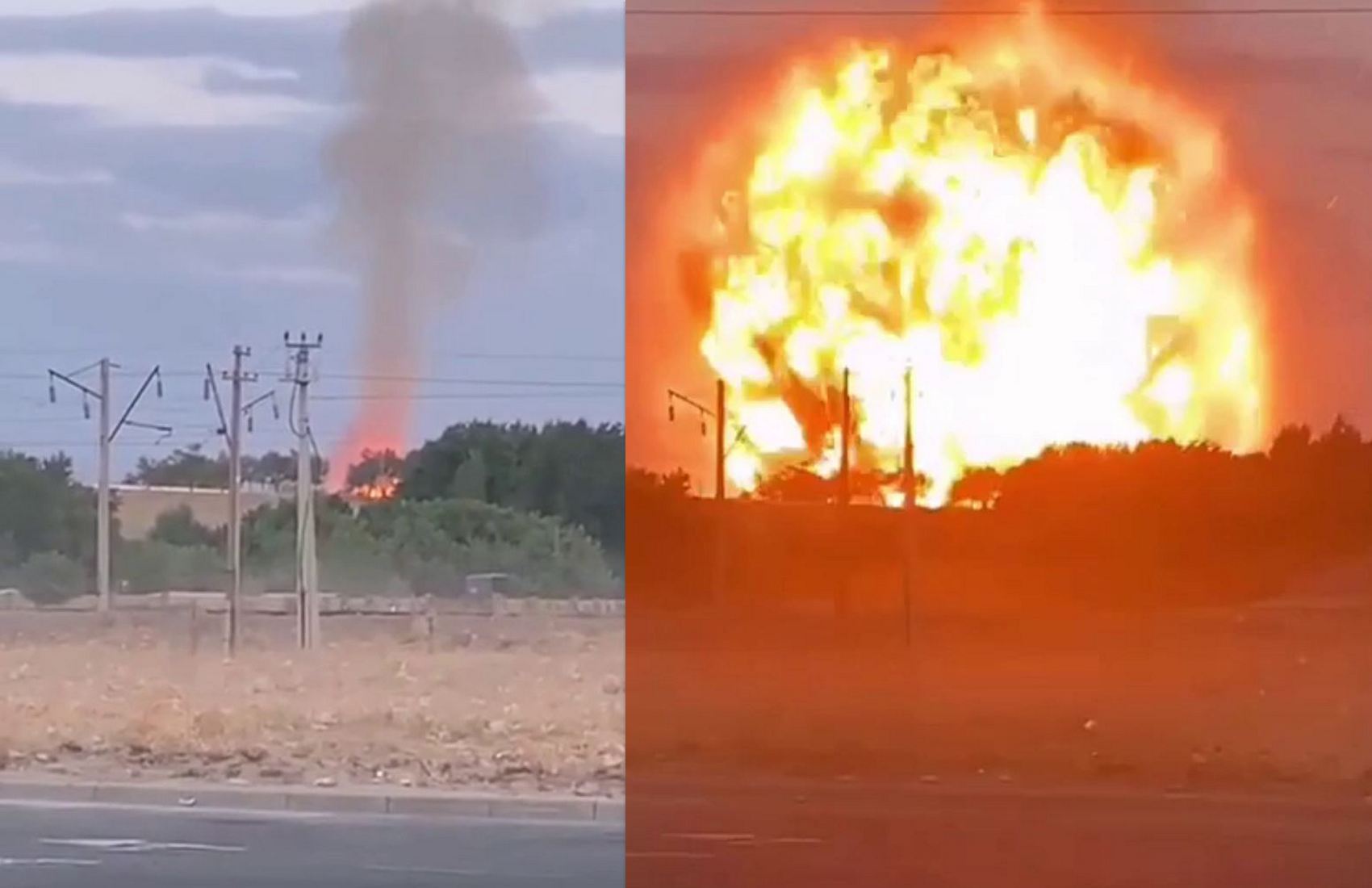 В Казахстане произошёл взрыв возле военного склада (видео)
