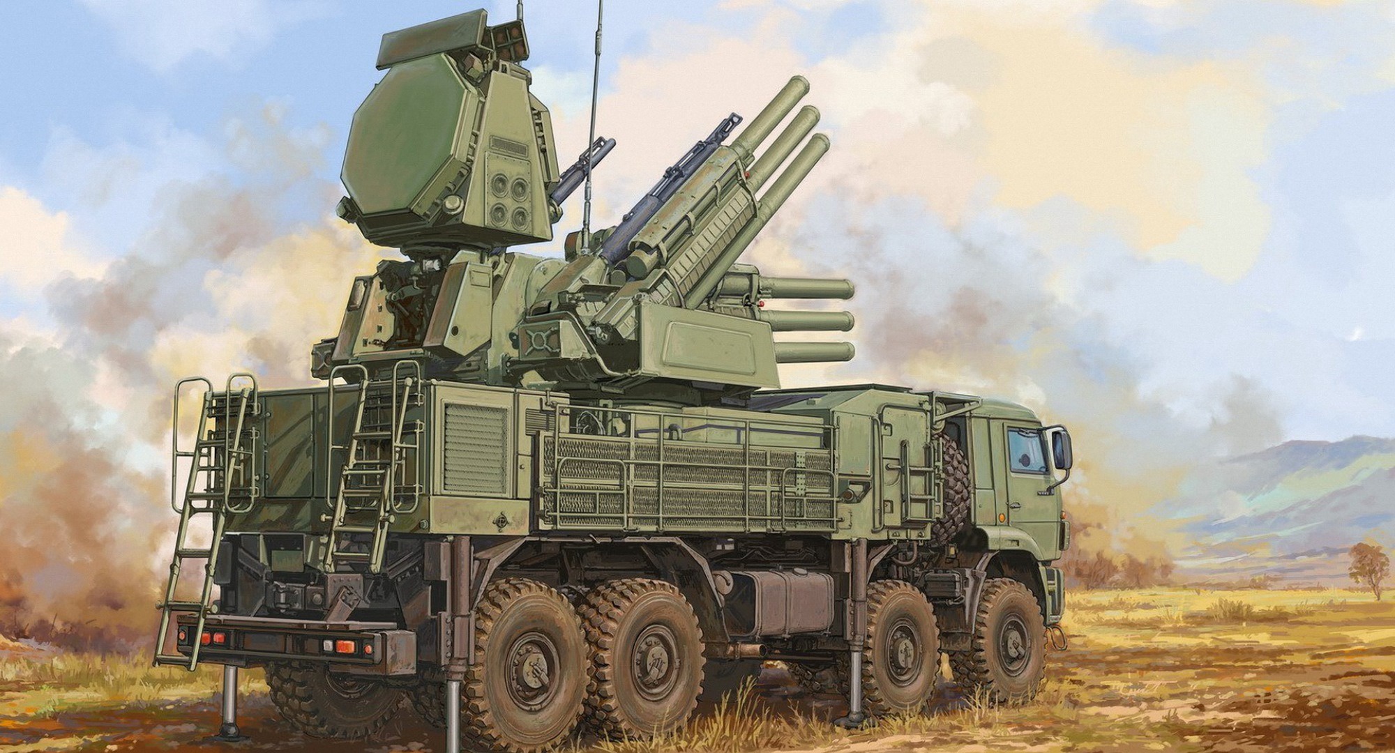 Российские ЗРПК «Панцирь-С» и «Бук-М2» отразили израильскую ракетную атаку по Сирии