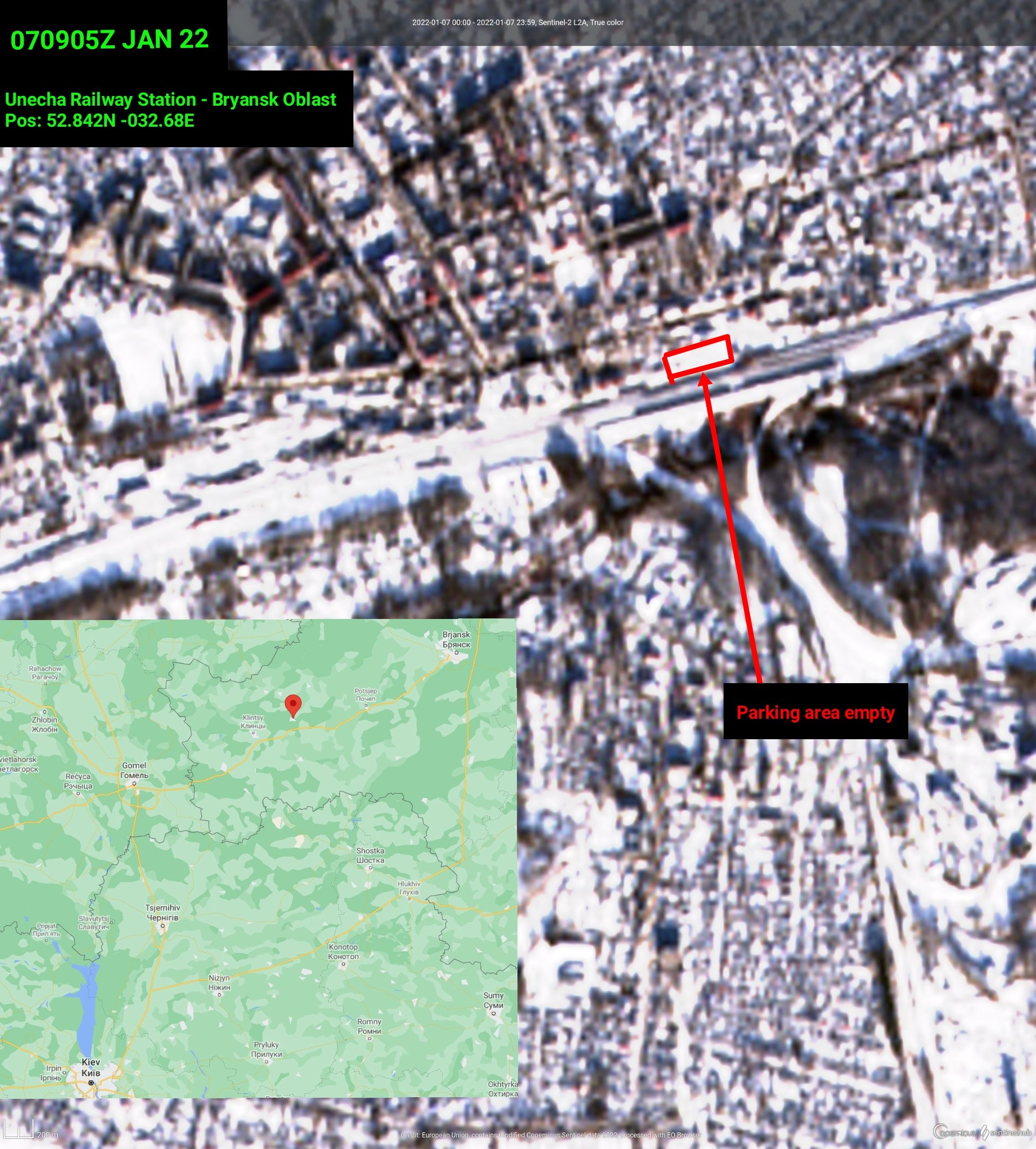 «На киевское направление»: на новых спутниковых снимках обнаружили переброску трех танковых батальонных тактических групп ВС РФ к украинской границе - 2 - изображение