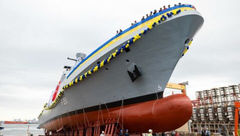 Первый противолодочный корвет для ВМС Украины «Гетман Иван Мазепа» спущен на воду в Турции